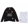 Manchester United 2007-2008 Retro Çocuk Uzun Kol Forma & Şort Seti Away