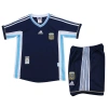 Arjantin 1998 Retro Çocuk Forma & Şort Seti Away