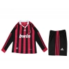Milan 2009-2010 Retro Çocuk Uzun Kol Forma & Şort Seti Home