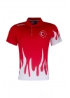 Uhlsport Türkiye Alev Desenli Polo Tişört Kırmızı