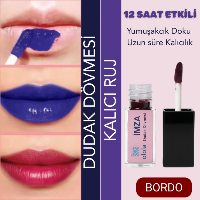 Olola İmza Kalıcı Ruj Dudak Dövmesi BORDO