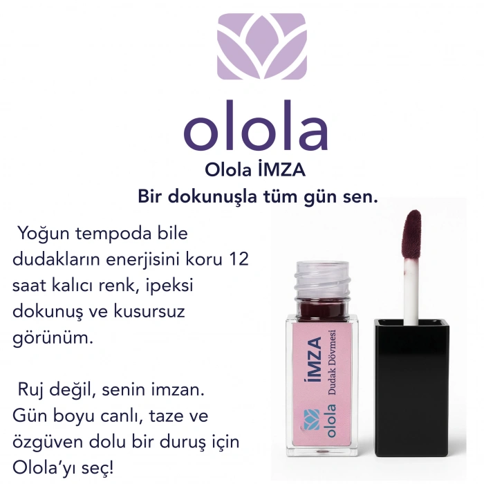 Olola İmza Kalıcı ruj Dudak Dövmesi SICAK GÜL-BORDO