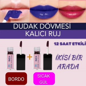 Olola İmza Kalıcı ruj Dudak Dövmesi SICAK GÜL-BORDO