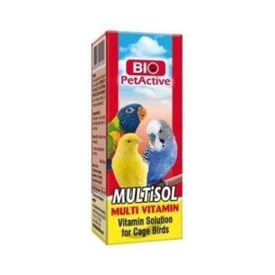 Bio PetActive Multisol Multi Vitamin Kuş Vitamini 30ml