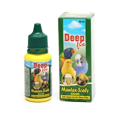 Deep Fix Mantax Scaly Kuşlar İçin Ayak-Gaga Mantarı Solüsyonu 20 ml