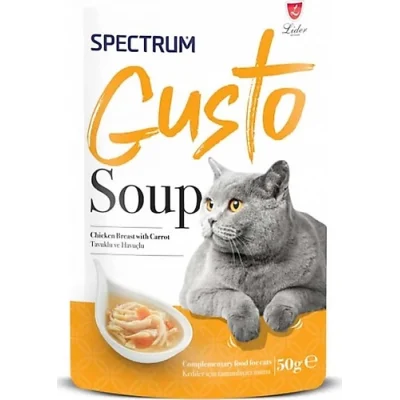 Spectrum Gusto Tavuklu ve Havuçlu Kedi Çorbası 50 Gr