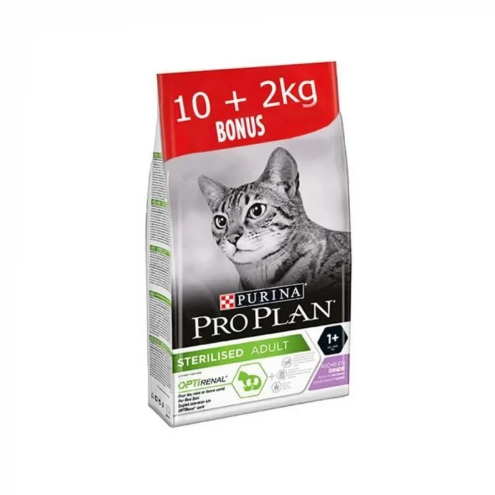 Proplan Sterilised Hindili Kedi Maması 10+2 Kg