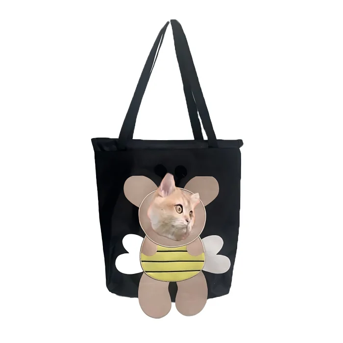 Arı Figürlü Kedi Köpek Taşıma Çantası