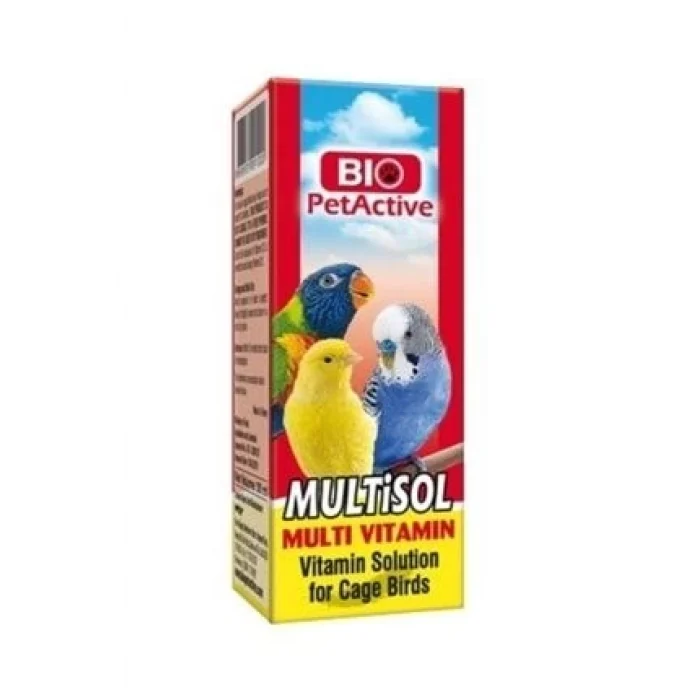 Bio PetActive Multisol Multi Vitamin Kuş Vitamini 30ml