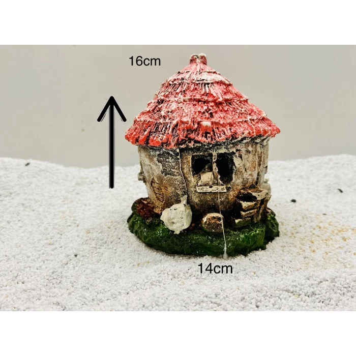 Büyük Bambu Evi Akvaryum Dekoru