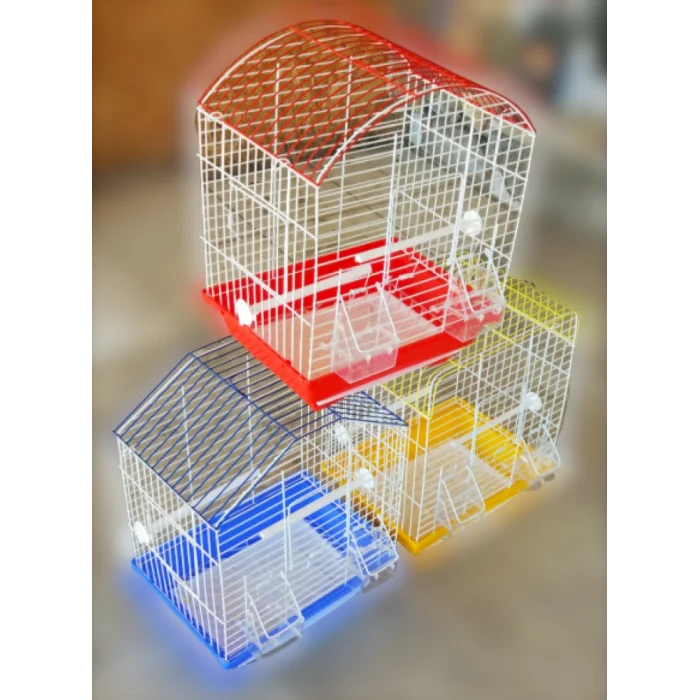 Çift Kapı Orta Sürgülü Kafes 30X22X38 (Karışık Renk)