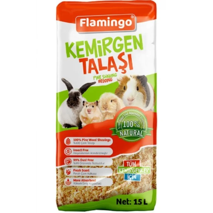 Flamingo Kemirgen Talaşı 15 Lt