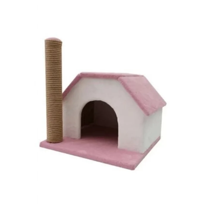 Kedi Tırmalama Direği ve Tek Katlı Evi
