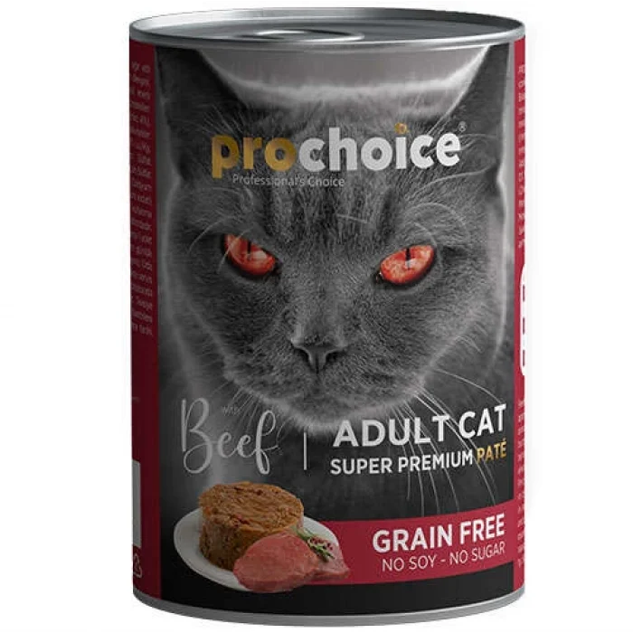 Pro Choice Biftekli Kedi Konservesi Pate 400 Gr