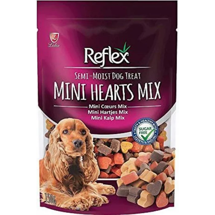 Reflex Semi-Moist Mini Mix Kalp Köpek Ödülü 150 Gr
