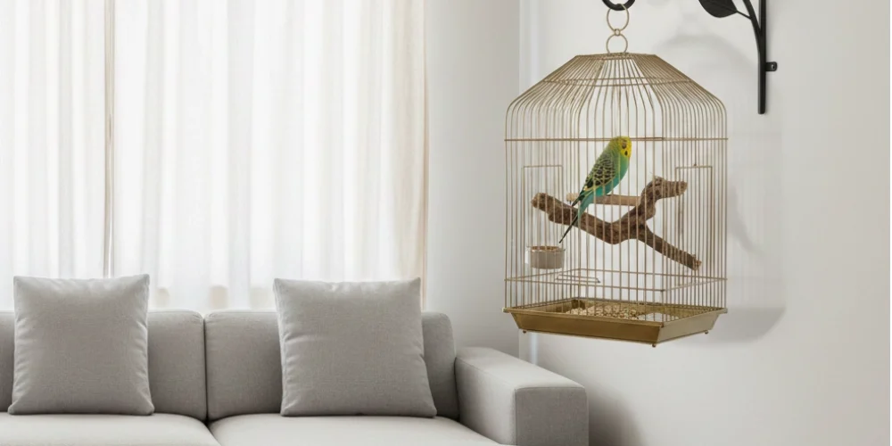 Muhabbet Kuşu ve Papağan Kafesi Nereye Asılmalı? En İyi Kafes Askısı Modelleri