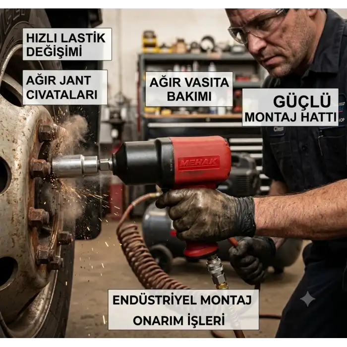 Mehak Br-420A Havalı Somun Sökme Sıkma Tabancası