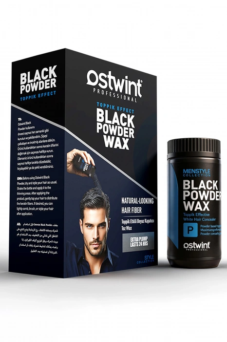 Ostwint Professional Siyahlaştırıcı Şekil Verici Topik Etkili Pudra Black Powder Wax – 20 gr