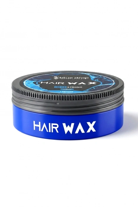 Blue Drop Professional Hair Wax – Mega Strong | Profesyonel Şekillendirme | Gün Boyu Kalıcı Etki 175 ml.