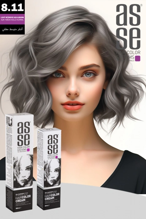 8.11 Light Intense Ashy Auburn - 100ml Tube Paint