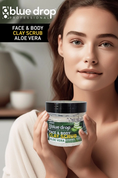 Скраб с глиной Blue Drop Aloevera 480 мл