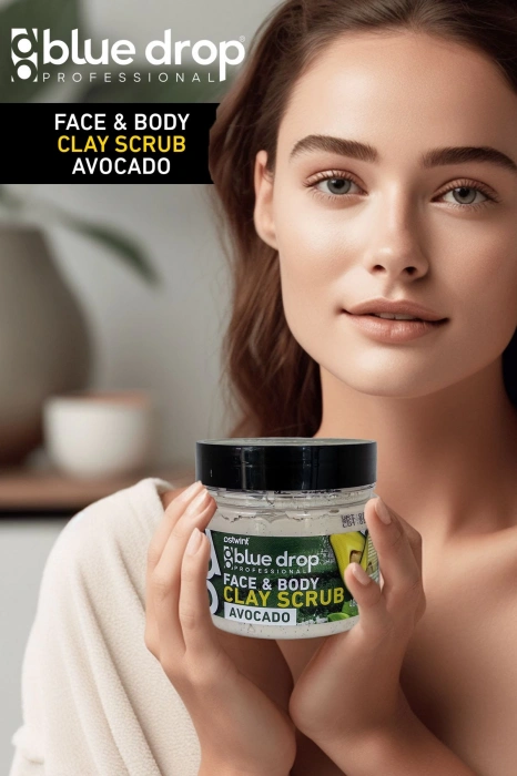 Скраб с глиной авокадо Blue Drop 480 мл