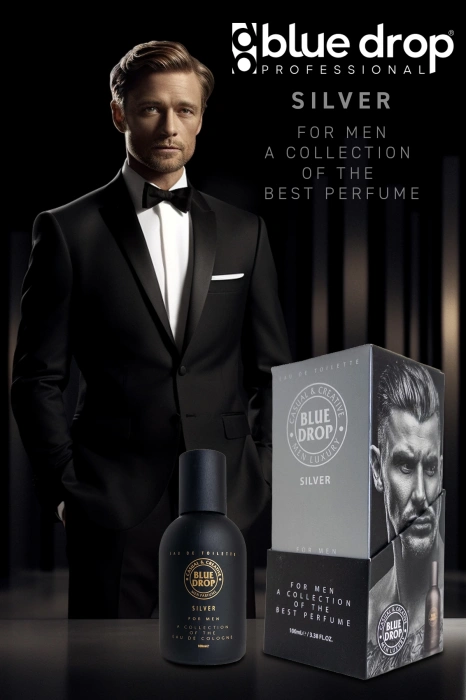Мужские духи Blue Drop Silver 100 мл