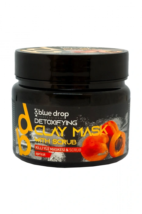 Blue Drop Kayısı Detoxfying Killi Yüz ve Vücut Scrub Peeling 480ml Toksinlerden Arınmış Cilt Hücre Yenileyici