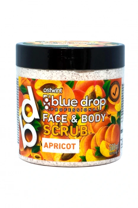 Blue Drop Kayısı Yüz ve Vücut Scrub Peeling 500ml Toksinlerden Arınmış Cilt Hücre Yenileyici