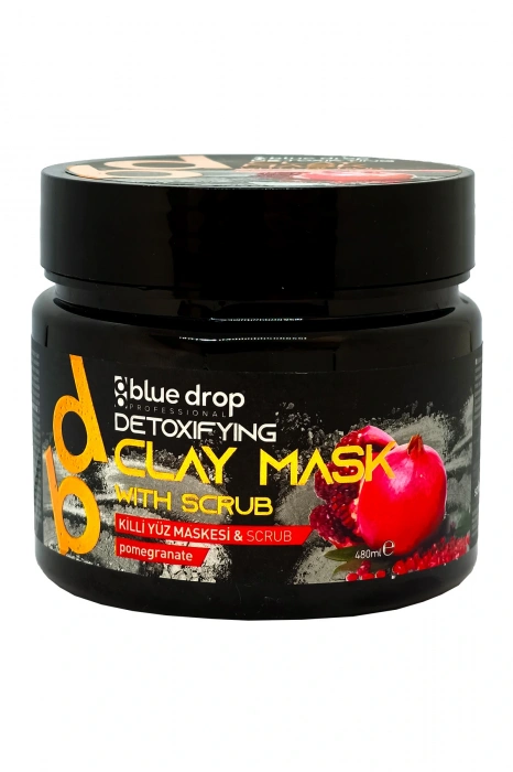 Blue Drop Nar Detoxfying Killi Yüz ve Vücut Scrub Peeling 480ml Toksinlerden Arınmış Cilt Hücre Yenileyici