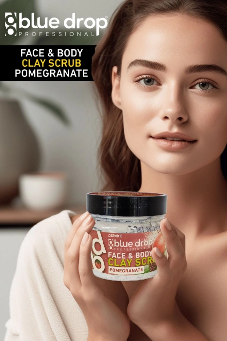 Скраб с гранатовой глиной Blue Drop 480 мл