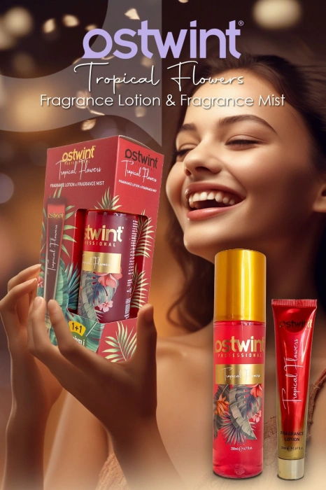 أوستوينت معطر للجسم زهرة استوائية 200 مل + مجموعة لوشن للجسم