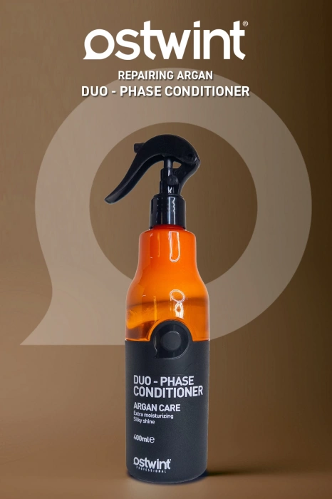 Ostwint Argan Çift Fazlı Fön Suyu Nemlendirici, Isı ve Renk Koruyucu Parlaklık Veren Saç Bakım Spreyi 400ml