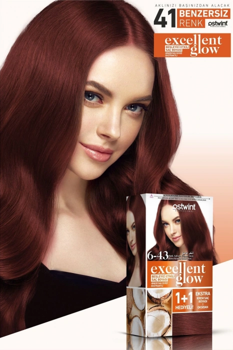 Ostwint Excellent Glow Dark Auburn Copper Gold No:6.43