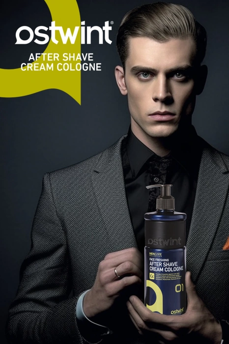 Ostwint After Shave Krem Tıraş Kolonyası Nemlendirici, Ferahlatıcı Tıraş Sonrası Rahatlama No01 Limon 400 ml