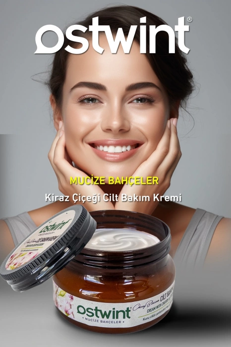 Ostwint E Vitaminli Cilt Bakım Kremi - El, Yüz ve Vücut İçin Besleyici ve Nemlendirici 300ml. Kiraz