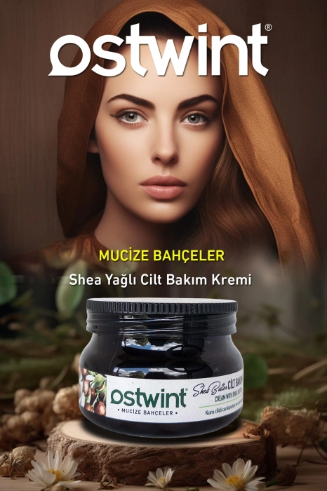 Ostwint E Vitaminli Cilt Bakım Kremi El, Yüz ve Vücut İçin Besleyici Nemlendirici 300ml. Shea Butter