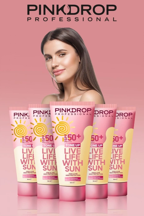 كريم الوقاية من الشمس الوردي المسائي من بينك دروب تون، 50 مل