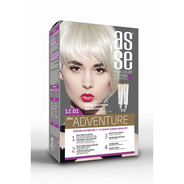 12.01 مجموعة طلاء Extra Ashy Platinum 50+50ml