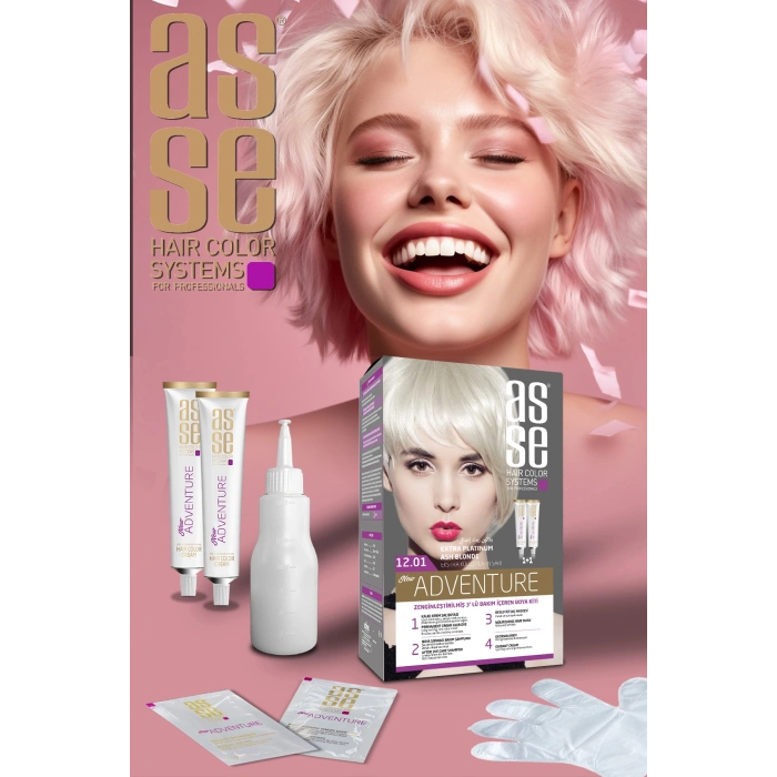 12.01 مجموعة طلاء Extra Ashy Platinum 50+50ml