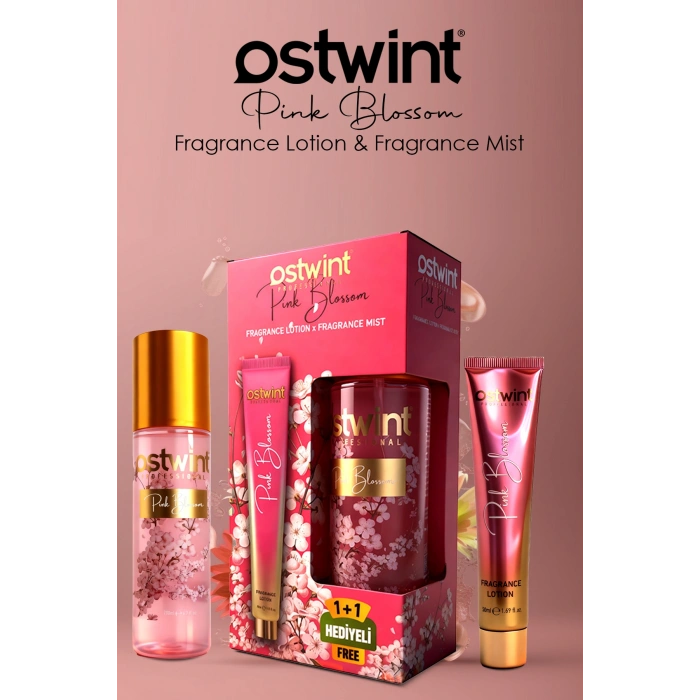 Ostwint Body Mist Pink Blossom 200 ml + Body Lotion SET