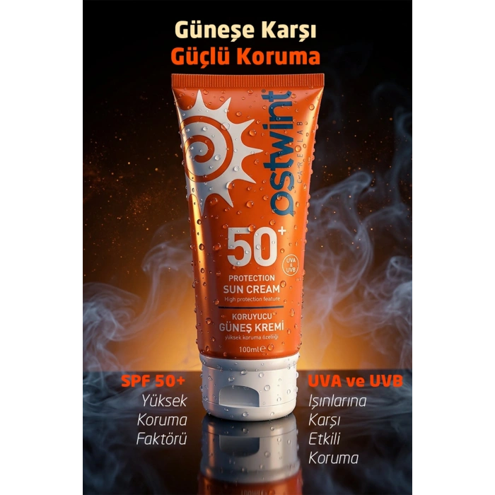 أوستوينت واقي شمسي SPF 50+ 100 مل مع فيتامين E + جل الصبار 100 مل هدية