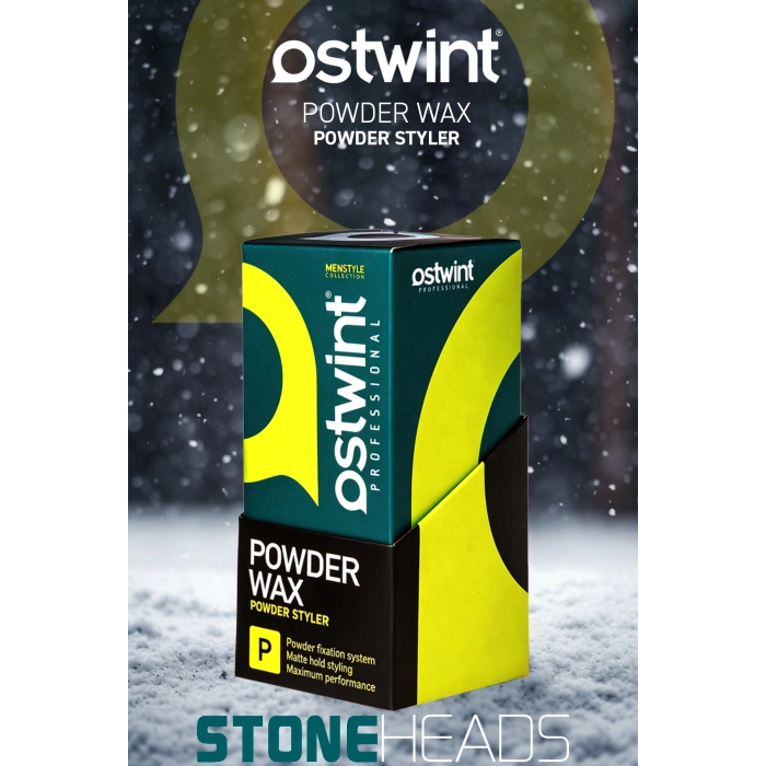 Ostwint Saç Şekillendirici Pudra - Toz Wax 20g Güçlü Tutuculuk, Mat Bitiriş, Hacim ve Doku, Yeşil