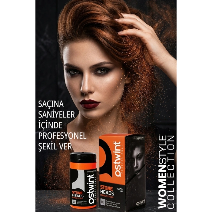 Ostwint Saç Şekillendirici Pudra - Toz Wax 20g Güçlü Tutuculuk, Mat Bitiriş, Hacim ve Doku
