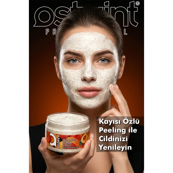 Ostwint Yüz, Vücut Peeling Scrub, Kayısı 300ml Temizleyici Pürüssüzleştirici Dolaşımı Hızlandırıcı