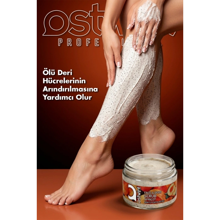 Ostwint Yüz, Vücut Peeling Scrub, Kayısı 300ml Temizleyici Pürüssüzleştirici Dolaşımı Hızlandırıcı
