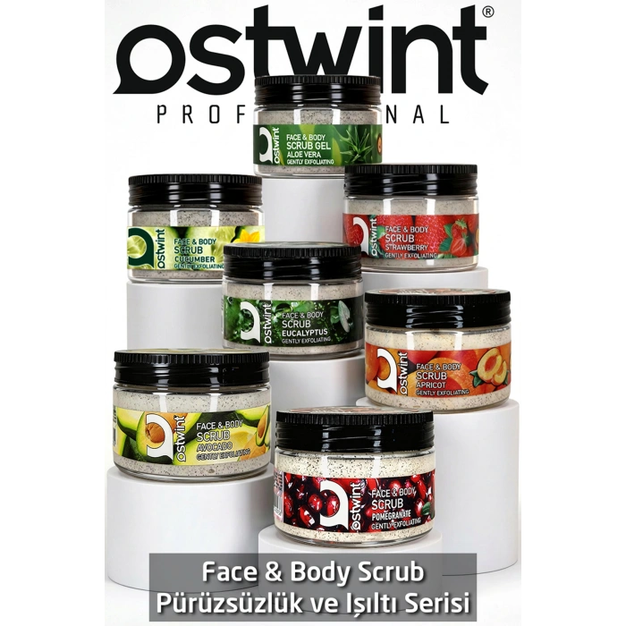 Ostwint Yüz, Vücut Peeling Scrub, Kayısı 300ml Temizleyici Pürüssüzleştirici Dolaşımı Hızlandırıcı