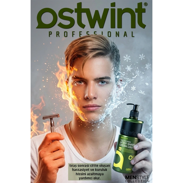 Ostwint After Shave Krem Tıraş Kolonyası Nemlendirici Ferahlatıcı Tıraş Sonrası Rahatlama No05 Baharat 400ml