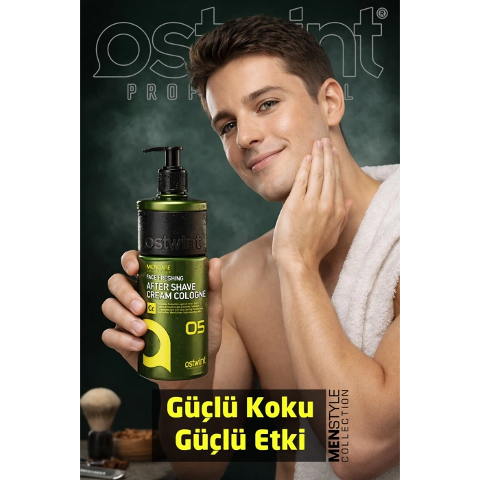Ostwint After Shave Krem Tıraş Kolonyası Nemlendirici Ferahlatıcı Tıraş Sonrası Rahatlama No05 Baharat 400ml