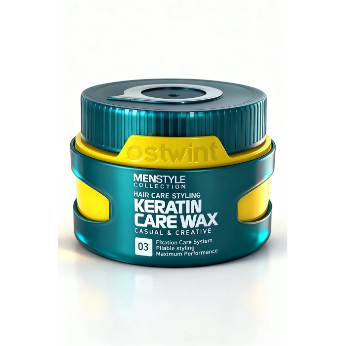 Ostwint Profesyonel Saç Şekillendirici Keratin Wax, Doğal Güçlü Tutuş, Uzun Süreli Etki, No03 150ml